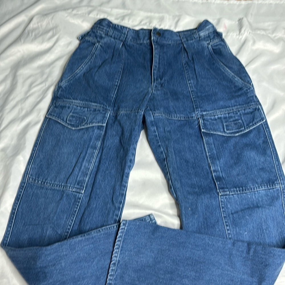 Vintage 80/90s  Bugle Boy Front Cargo Pocket Jeans